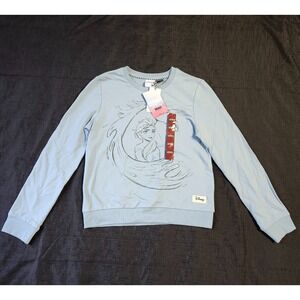 New! Frozen 2 Elsa Water, Girls' Crew Neck Sweatshirt - Sky Blue - Size 10/12 L